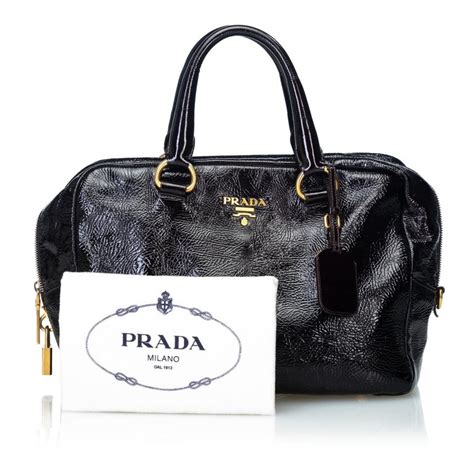 prada black leather|prada black leather handbag sale.